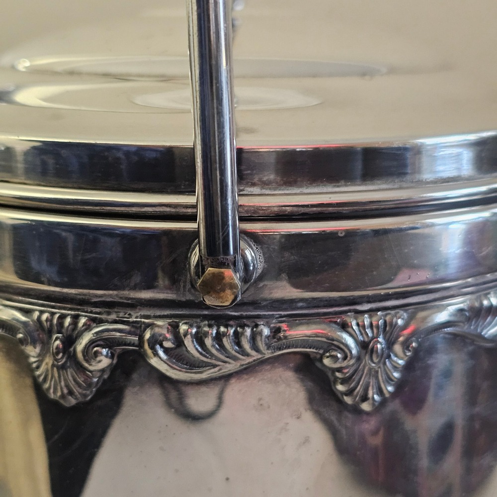 Vintage Sheridan EPS‎ Silver Plated Ice Bucket - Victorian Claw Feet Style - Picture 9 of 14